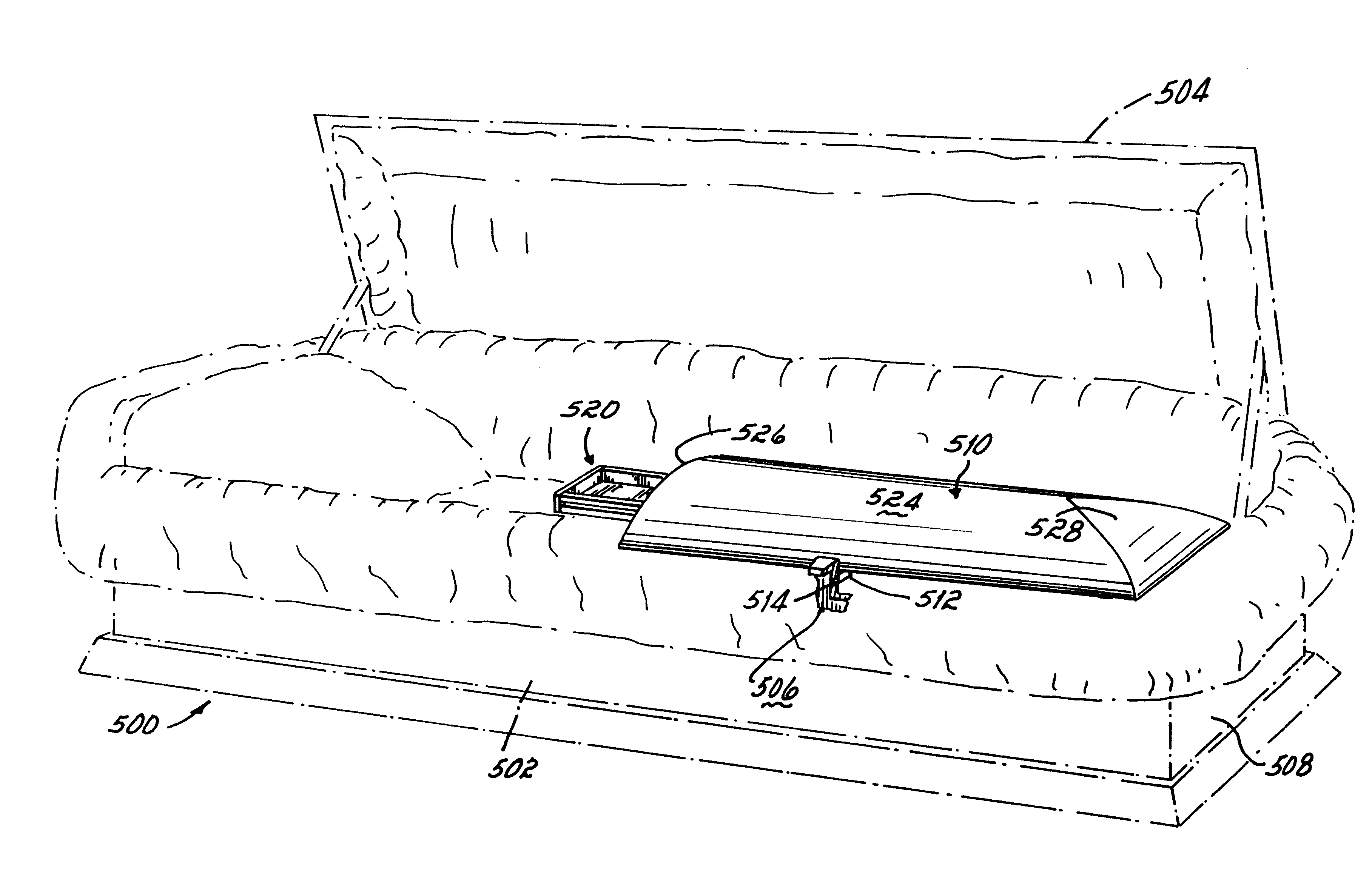 Casket having memorabilia compartment