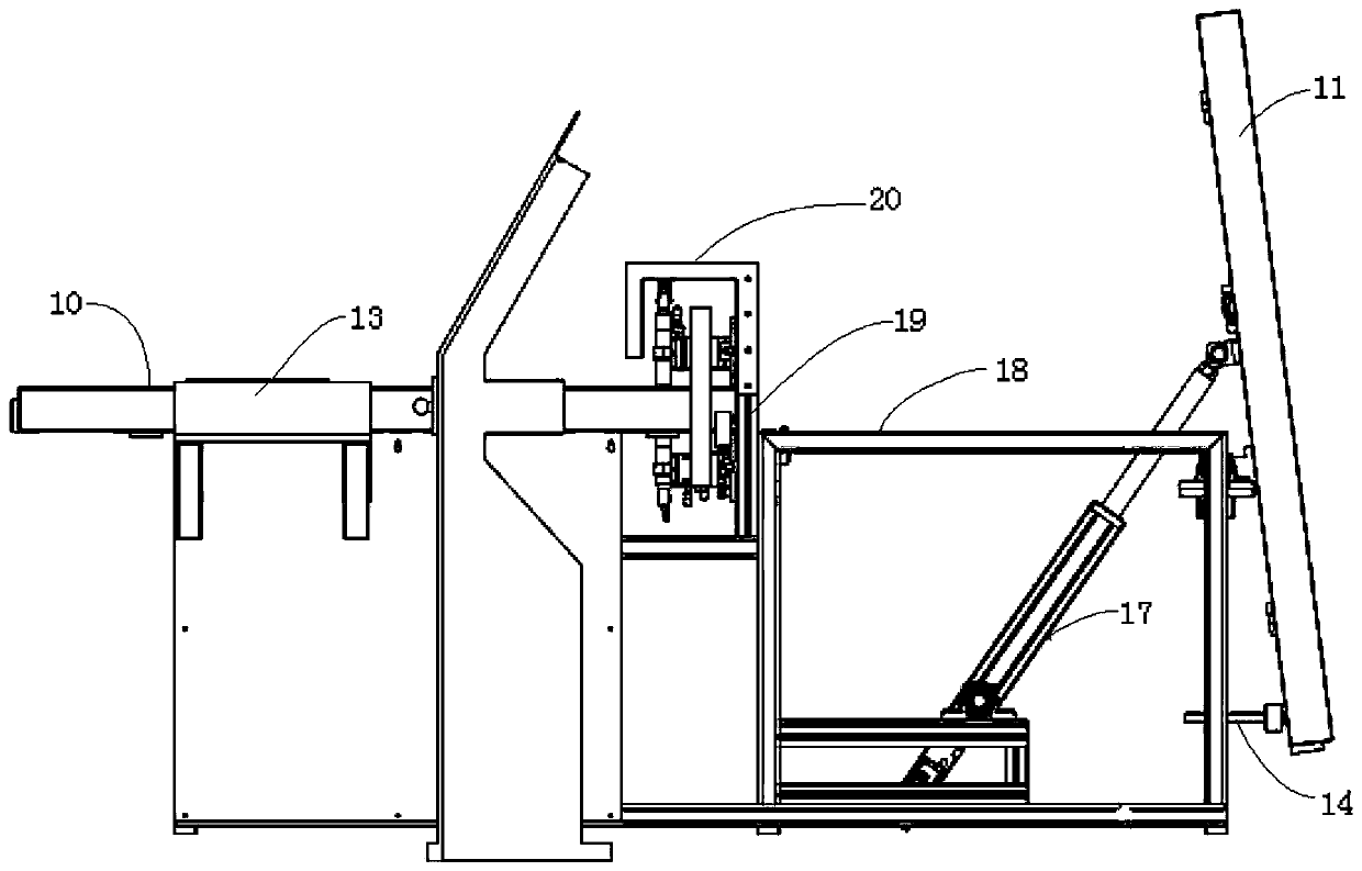 Automatic thickness measuring machine for touch display screen