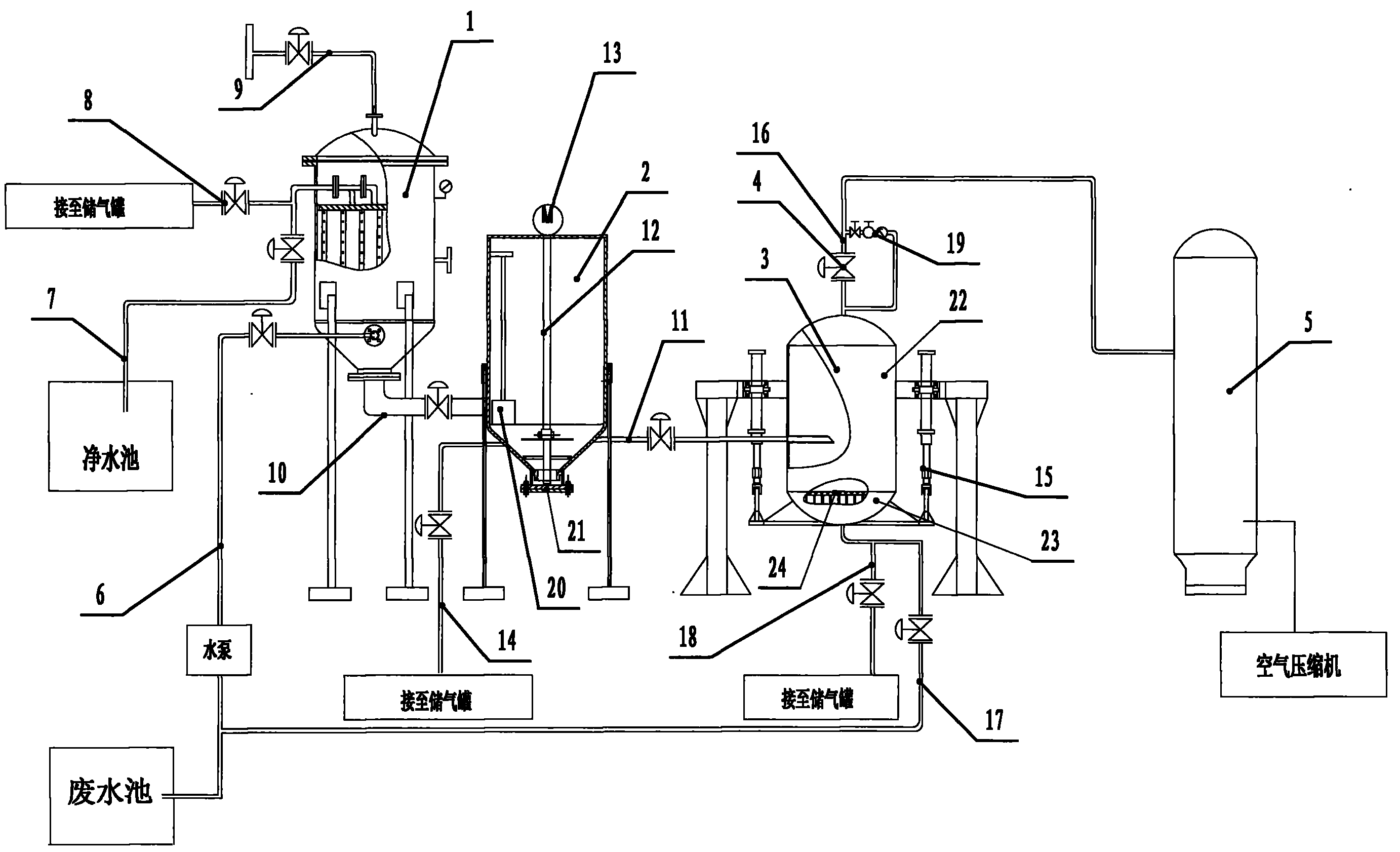 Barometric slag-water separation system