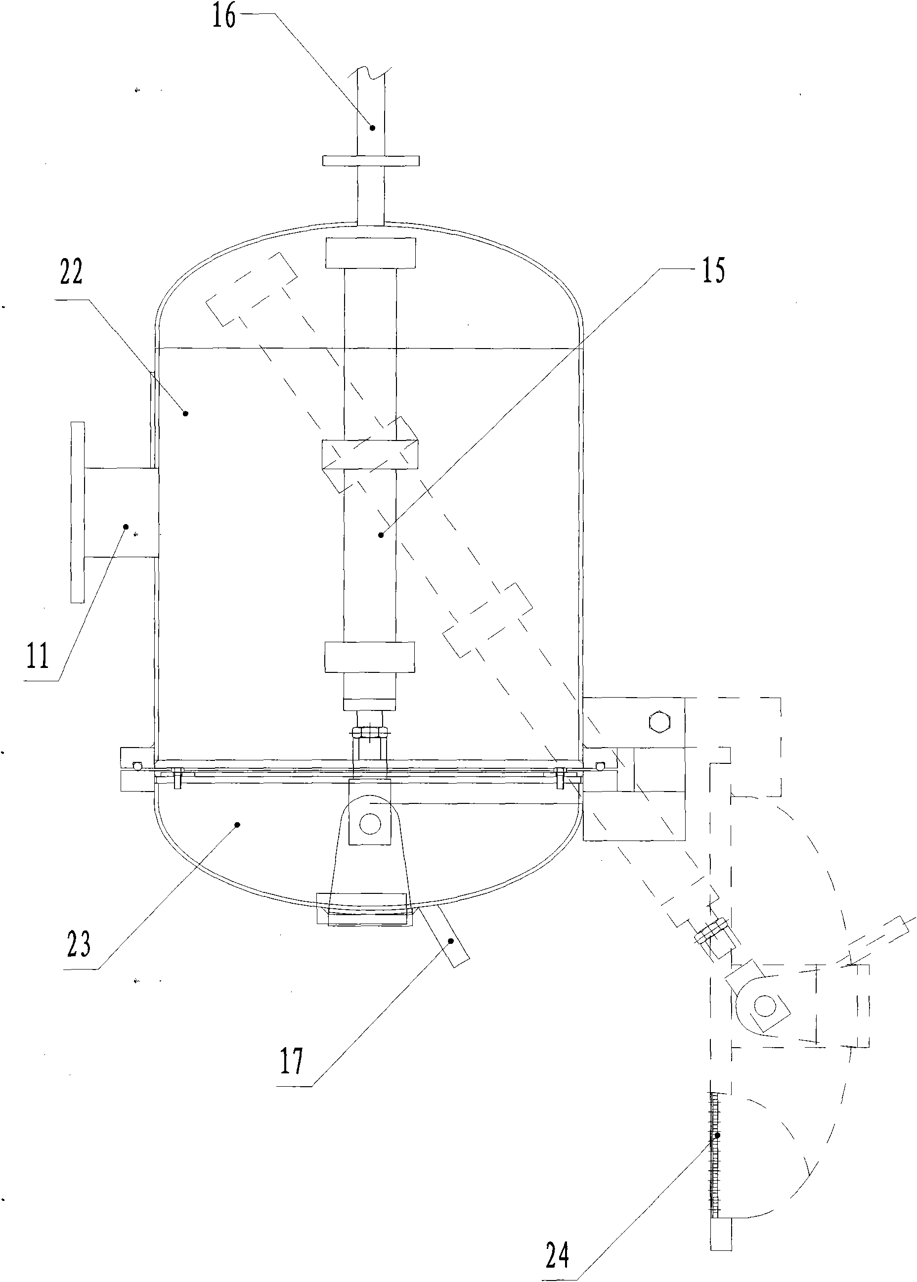 Barometric slag-water separation system