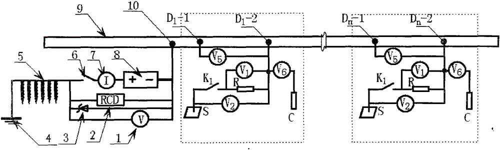 Safety protection method for underground metal pipeline