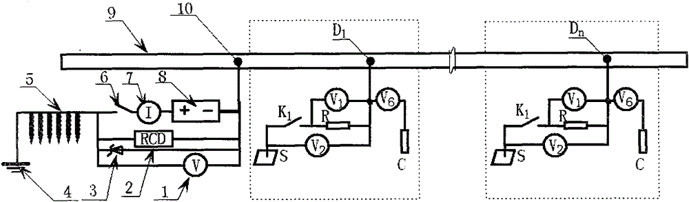 Safety protection method for underground metal pipeline