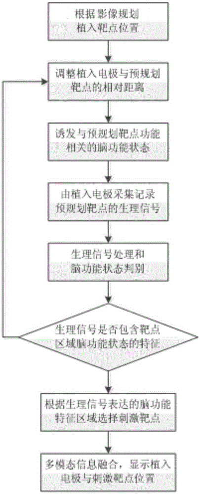 System and method for detecting and positioning brain stimulation target point