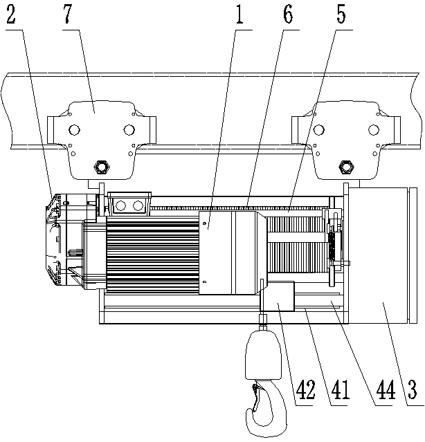 Crane elevator for wind power generator repairing