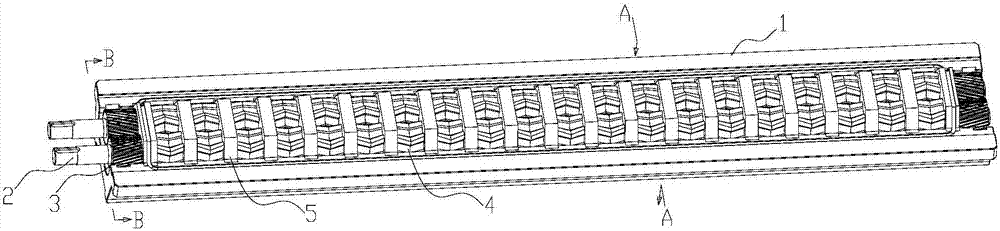 Inverted-V-shaped arc gear metering pump