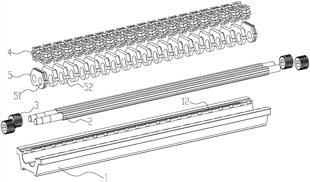 Inverted-V-shaped arc gear metering pump