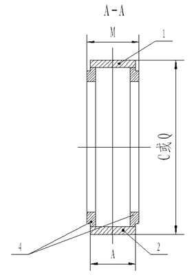 Axle case for turning drive vehicle axle