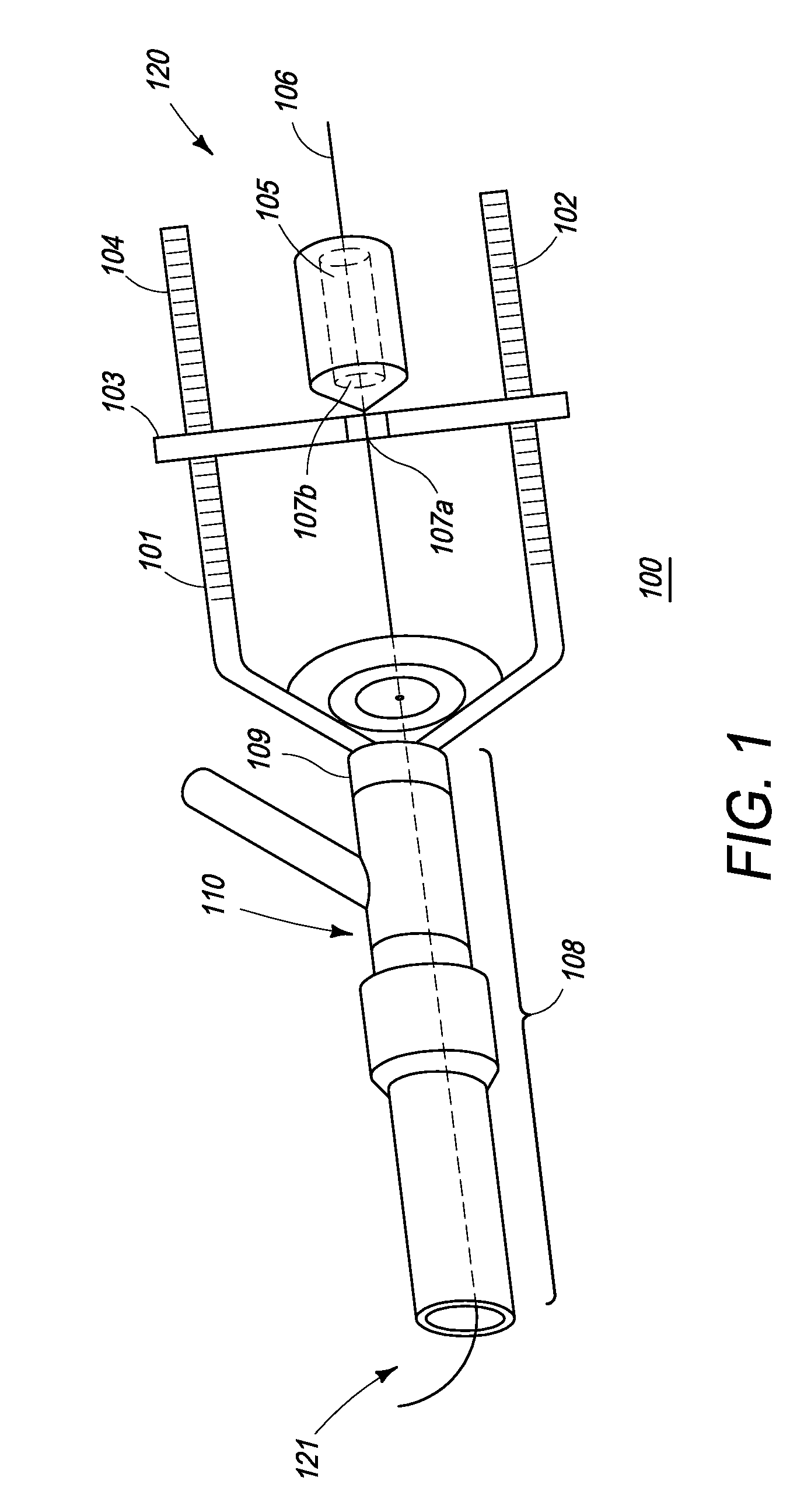 Device for measuring blockage length in a blood vessel