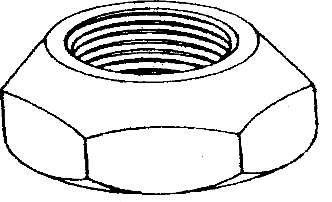 Method for producing whole metal self-locking nut