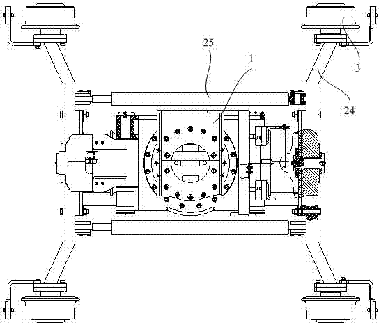 Railway guide device and rail-road vehicle