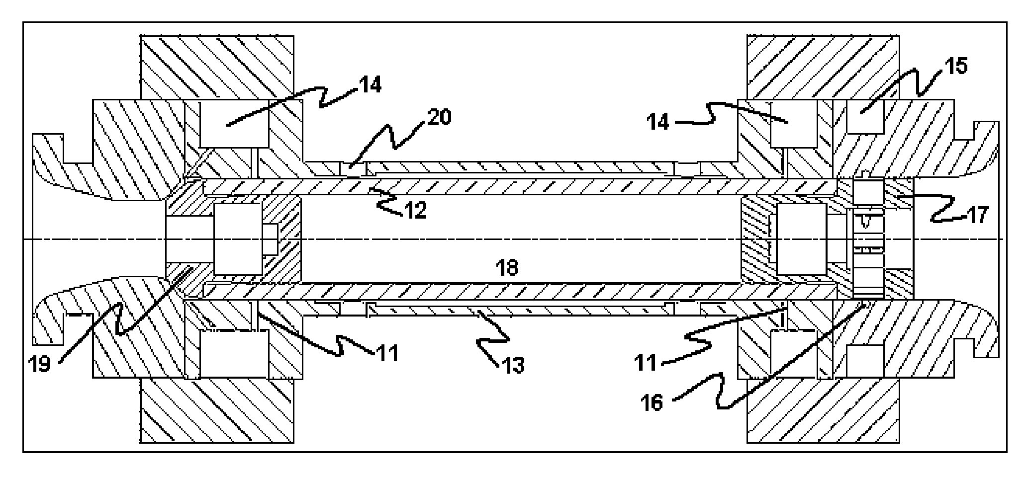 NMR MAS inflow bernoulli bearing