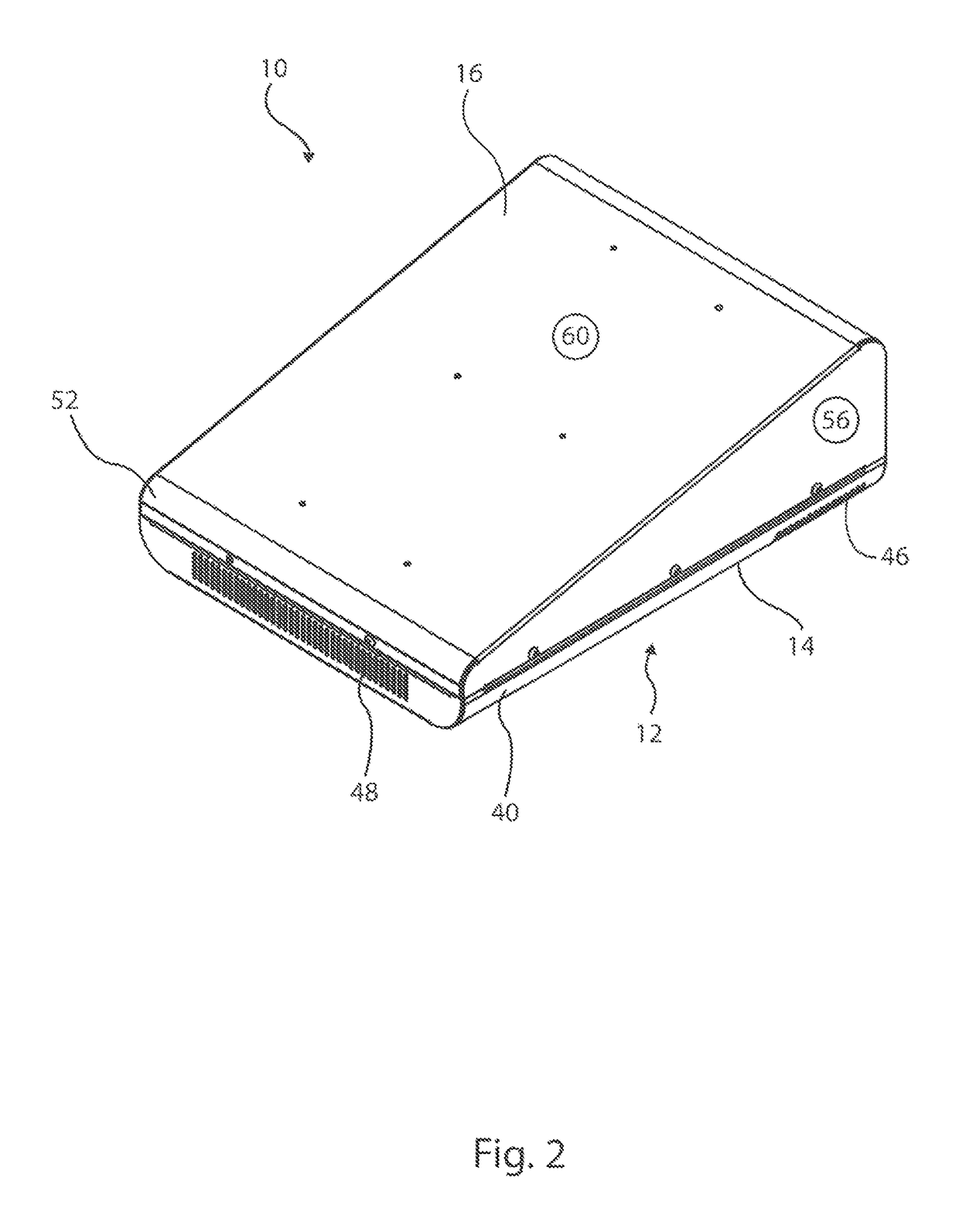 LED lamp with active chamber cooling