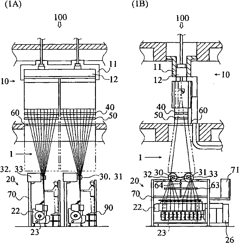 Take-up winding facility