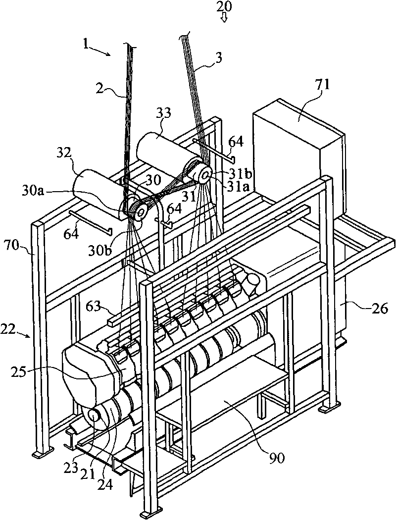 Take-up winding facility