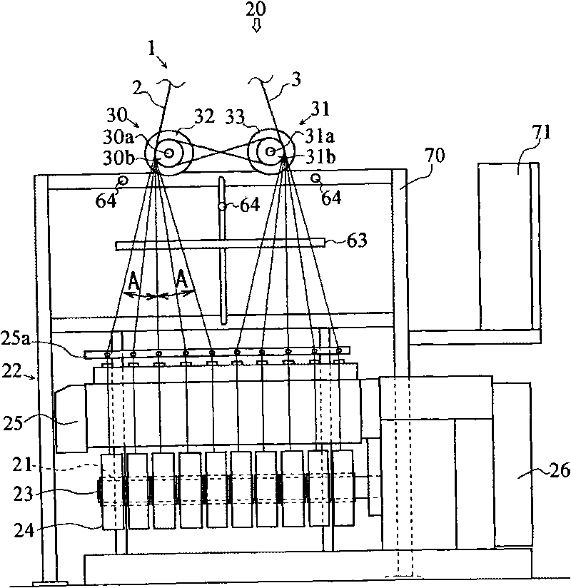 Take-up winding facility