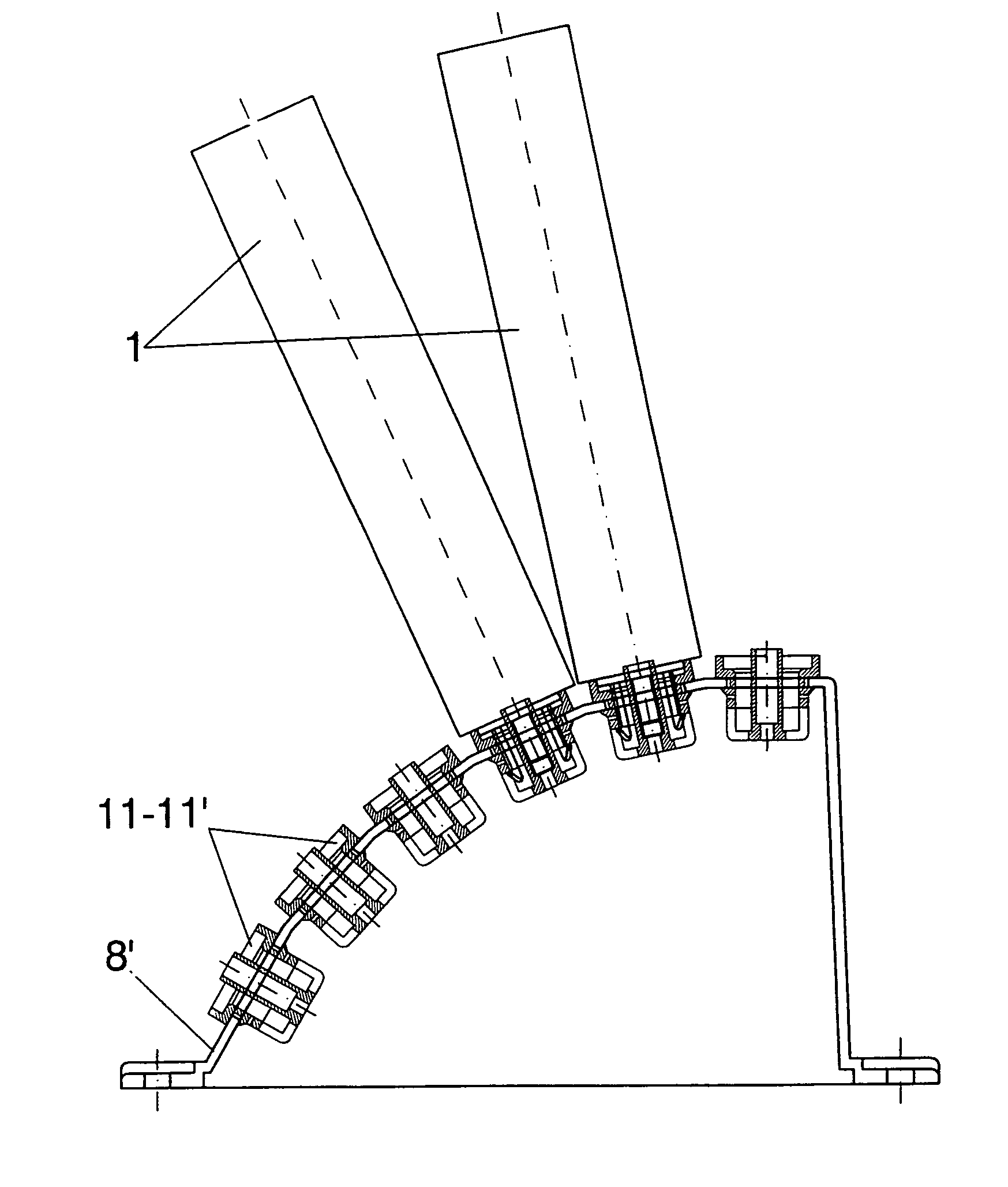 Securing system for pyrotechnic launch tubes