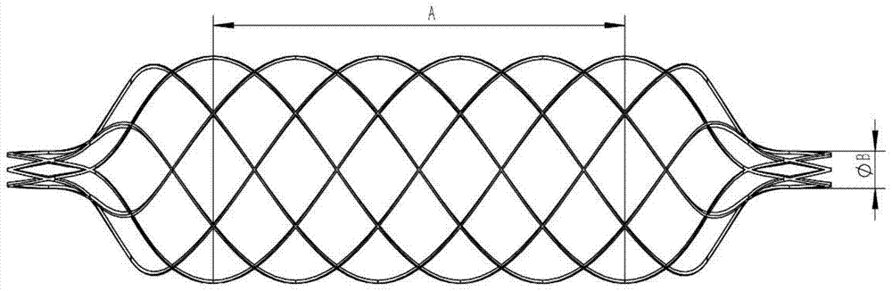 Radio frequency ablation catheter with reticulated pipe type support structure and radio frequency ablation device