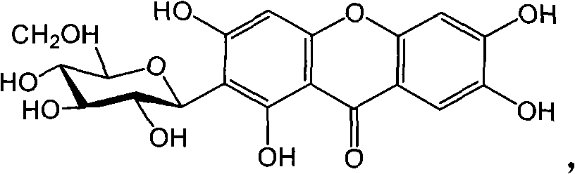 Full chemical synthesis method for mangiferin aglycones