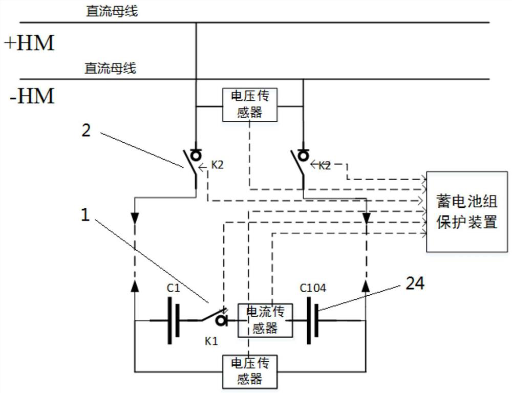 Storage battery pack short-circuit intertripping protection device and protection method thereof