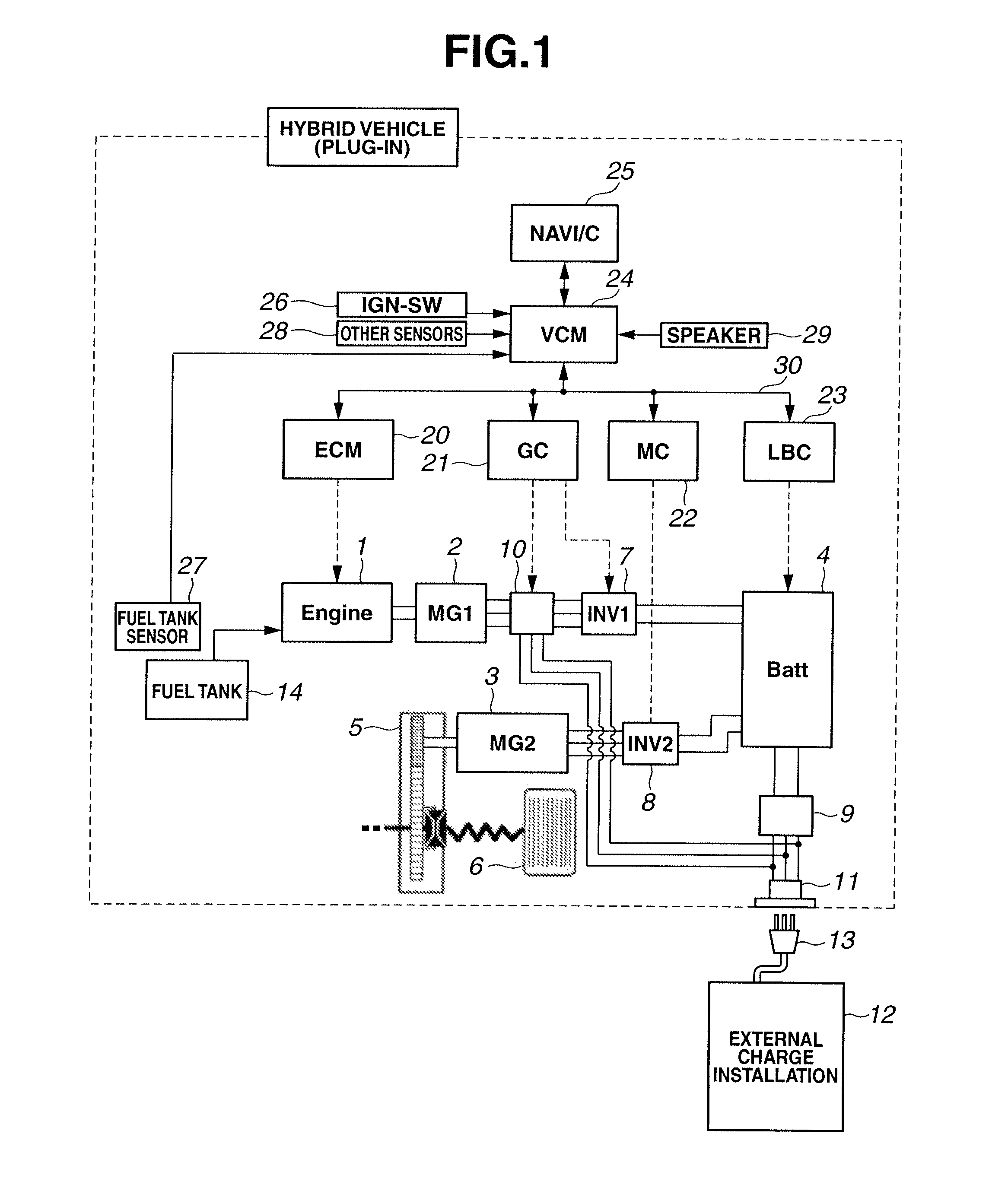 Hybrid vehicle control apparatus and control method