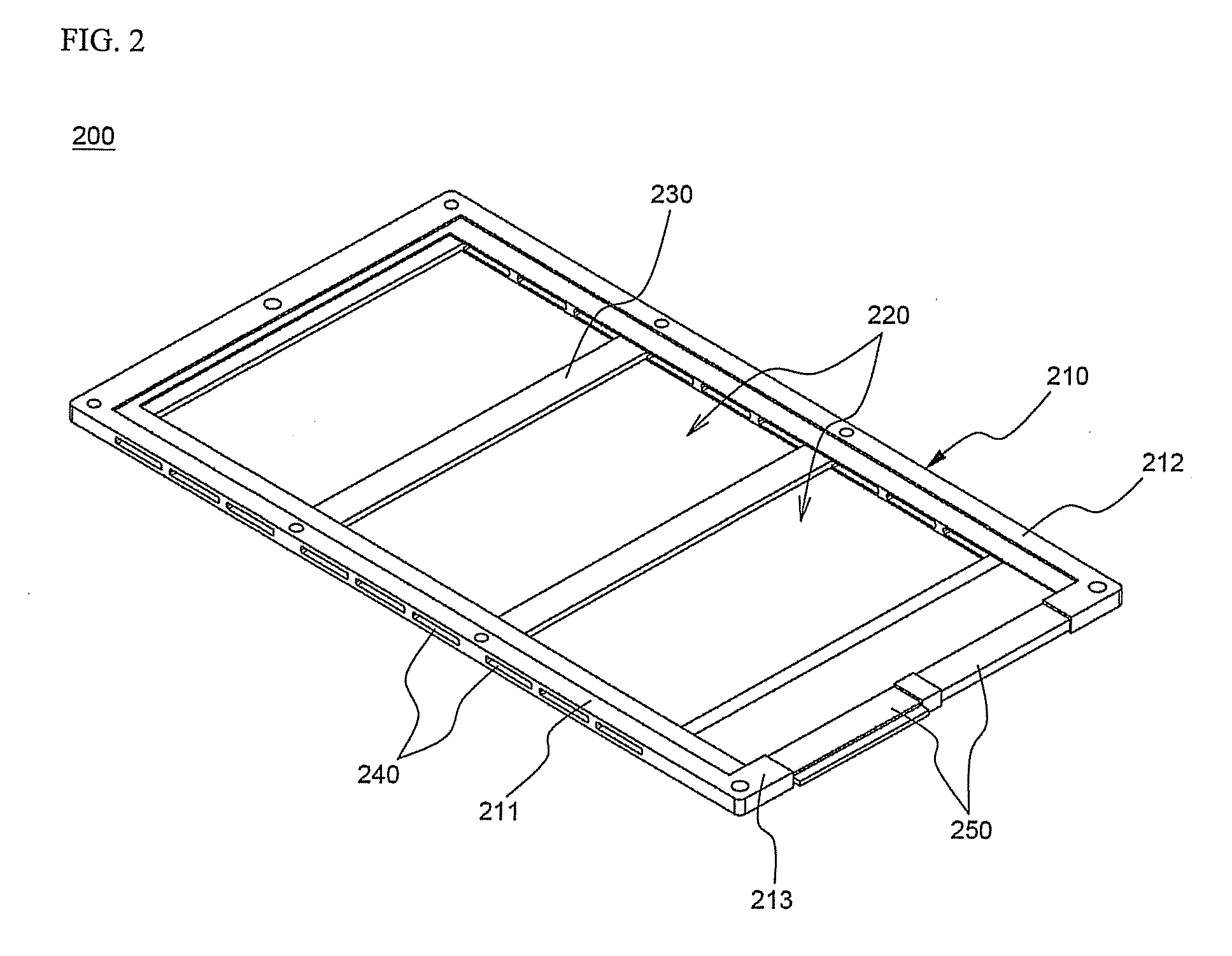 Battery cartridge for novel structure and open type battery module containing the same