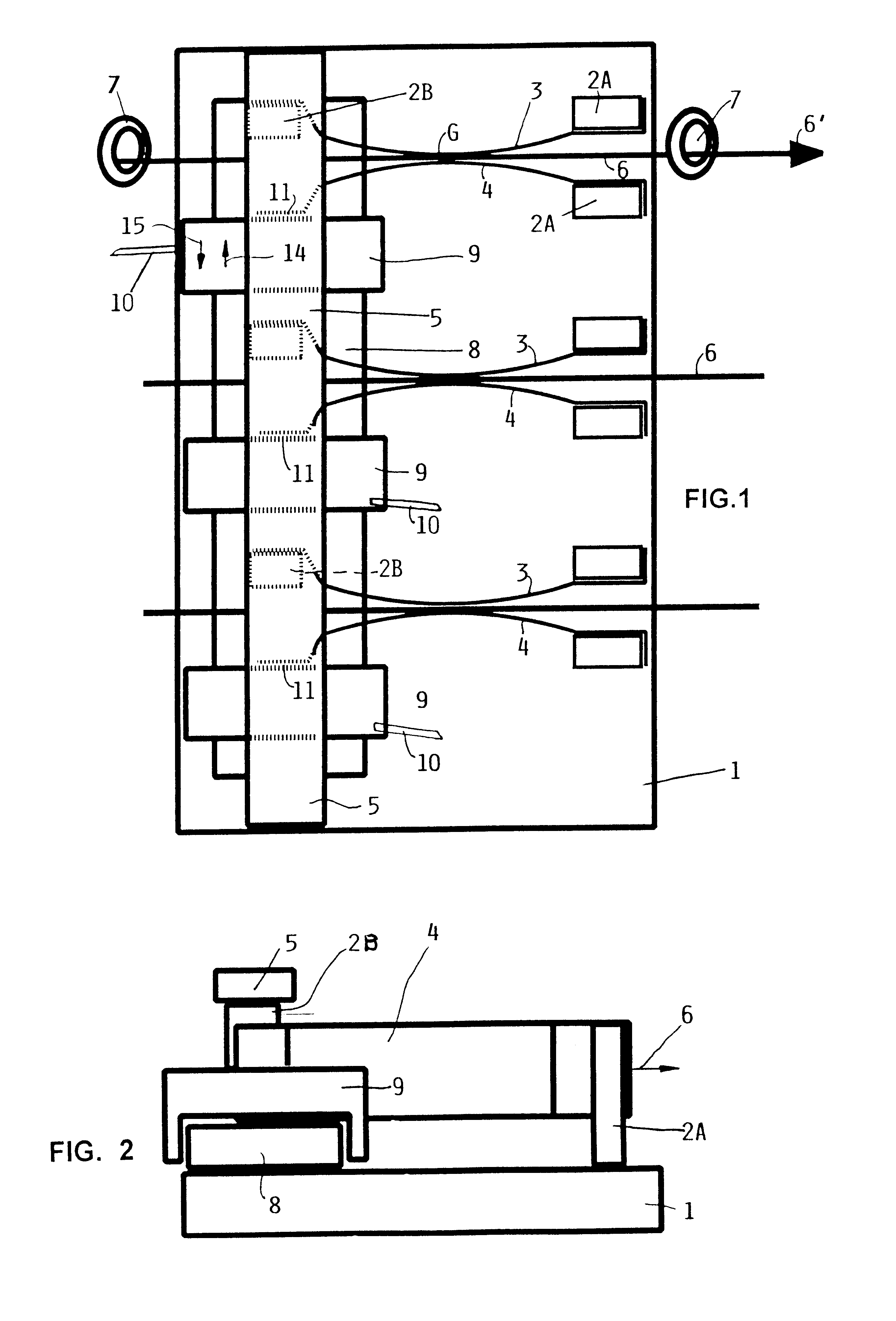 Thread brake system with a linear electric motor for weaving looms