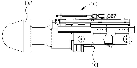 Large-gradient drilling and tunneling machine