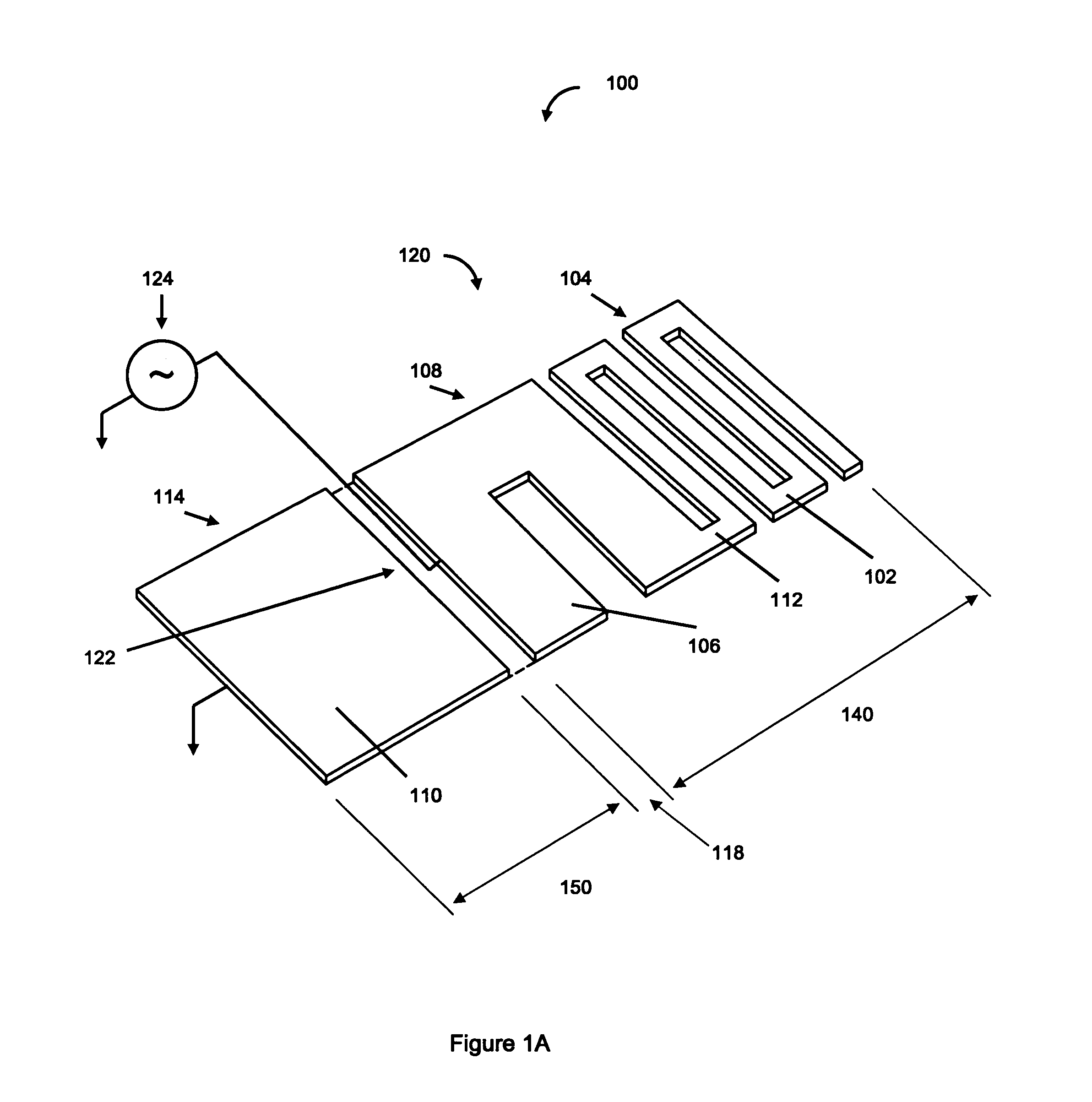 Antenna with distributed strip and integrated electronic components