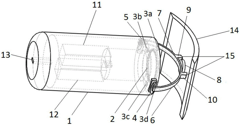 Eddy current heating type pipeline defect infrared imaging testing device and test method