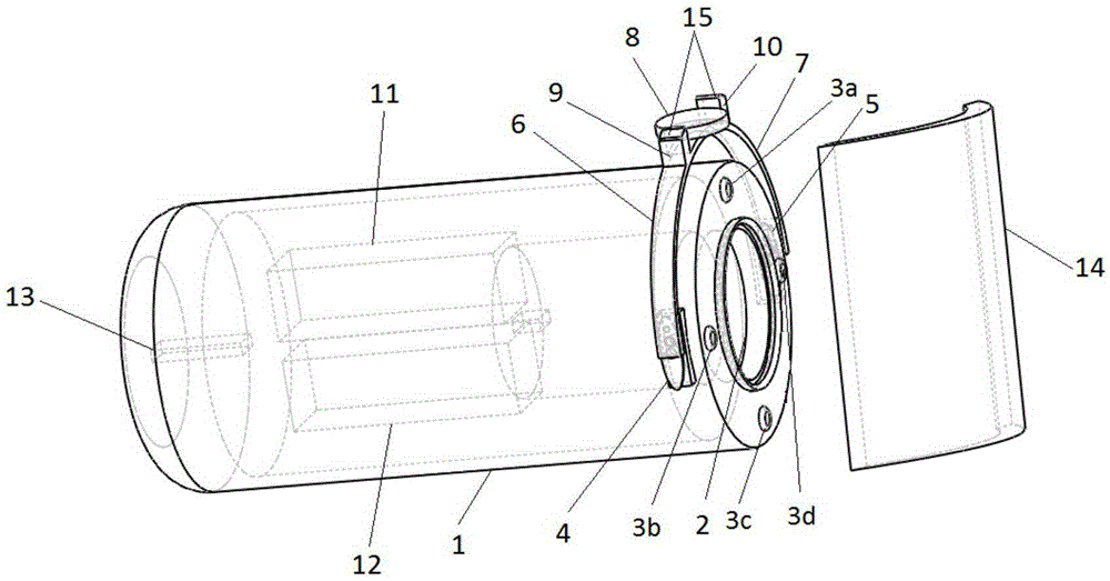 Eddy current heating type pipeline defect infrared imaging testing device and test method