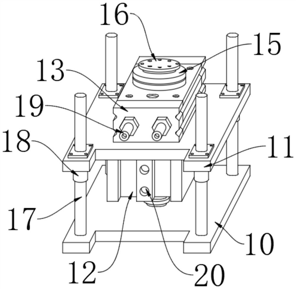 Robot grinding machine fixing device with high flexibility