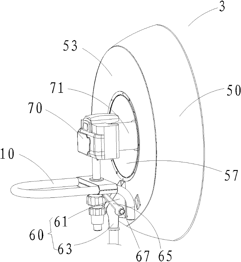 Camera bracket for annular lamp