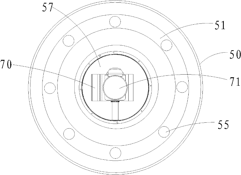 Camera bracket for annular lamp