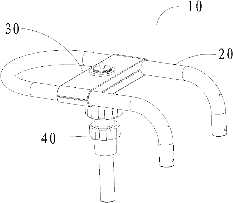 Camera bracket for annular lamp