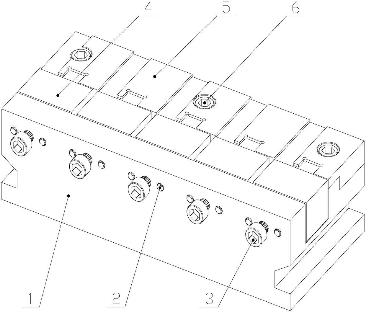 Multi-station clamp for small part processing