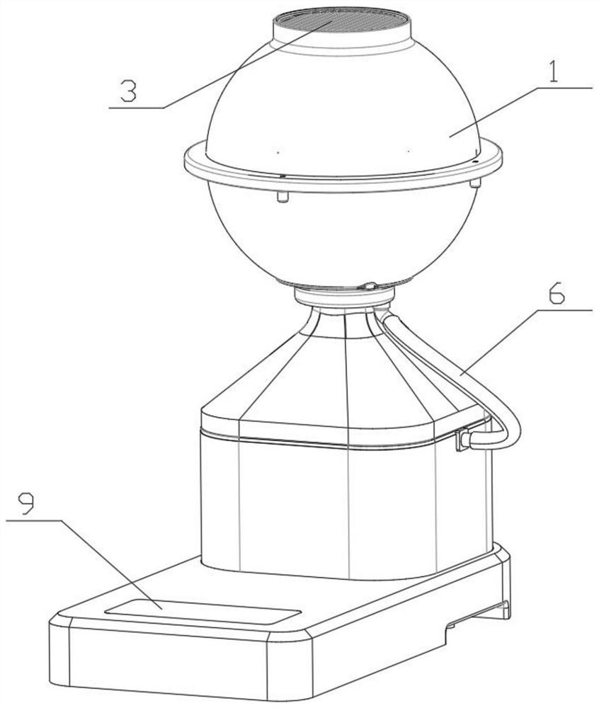 Ultrasonic atomization concentration device