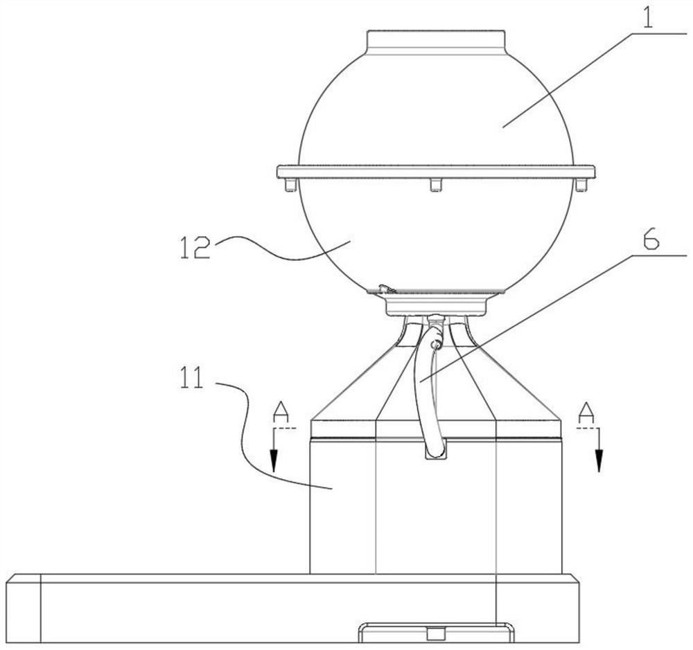 Ultrasonic atomization concentration device