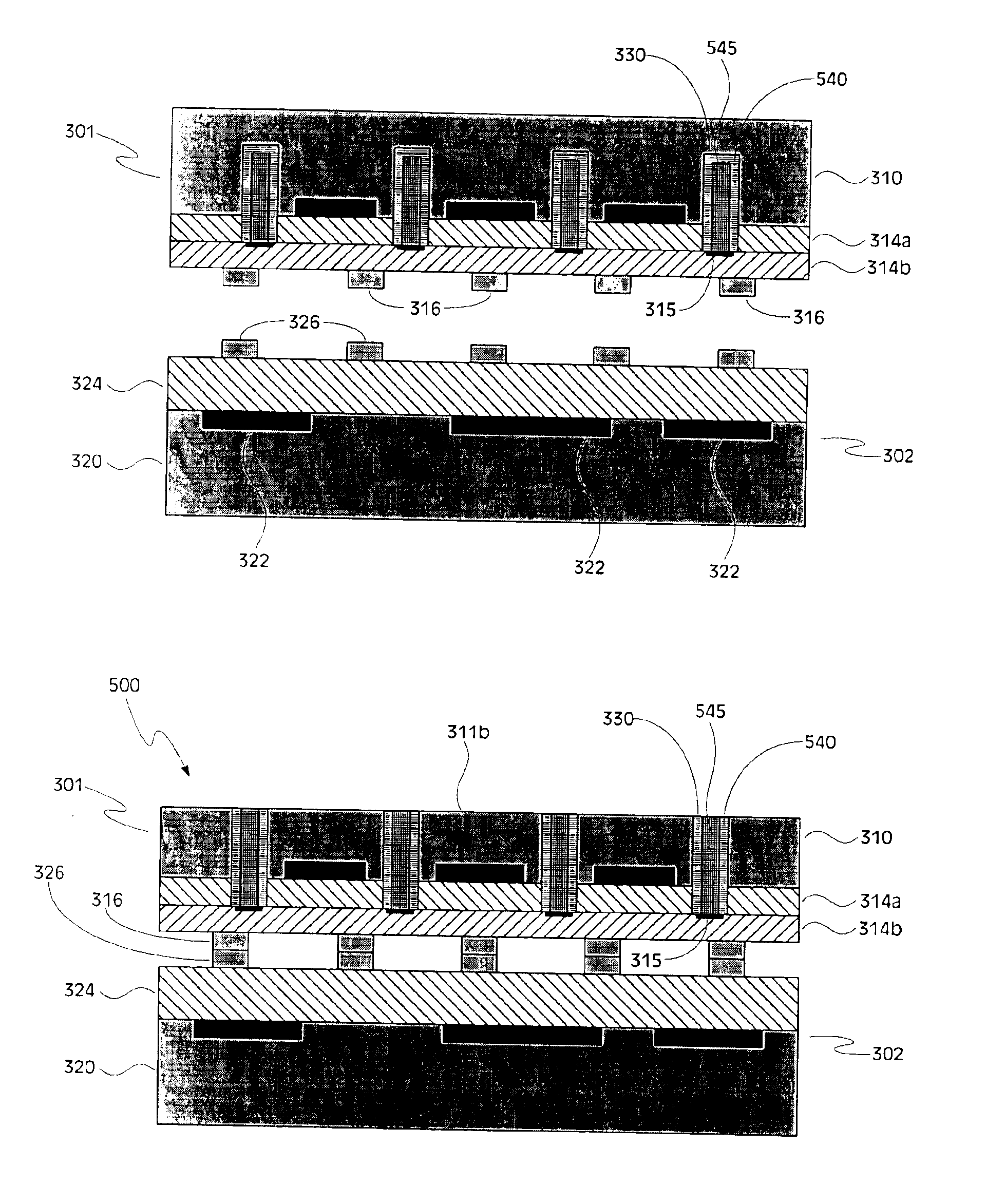 Methods of forming backside connections on a wafer stack