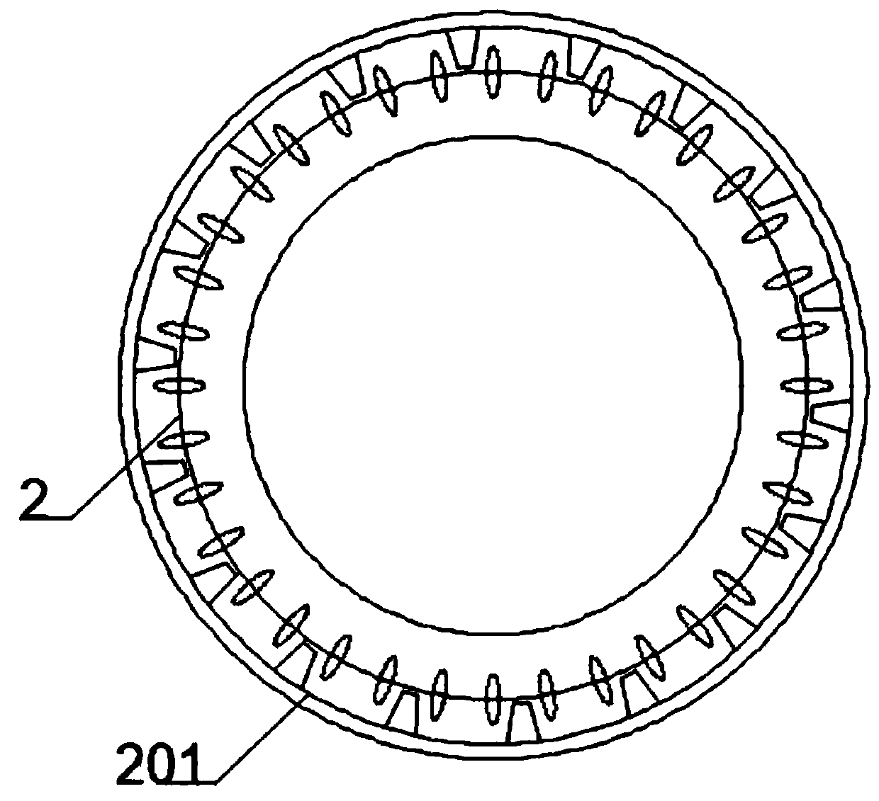 Flow adjusting clamp for silica gel rubber hose