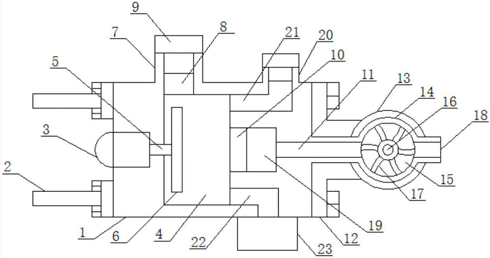 Garbage drying device for garbage treatment