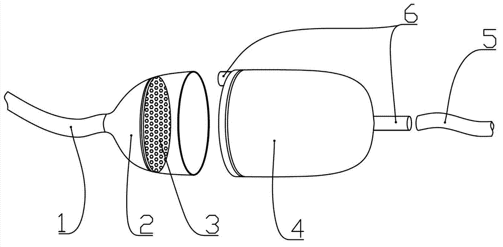 Suction tube device used for orthopedic surgery