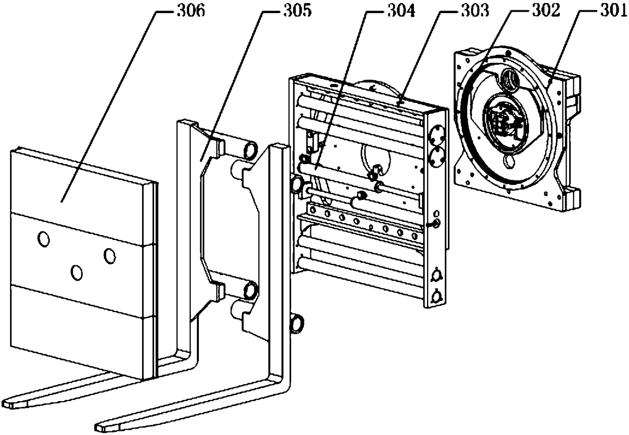 Robot for assembly test operations of space station experiment cabinet