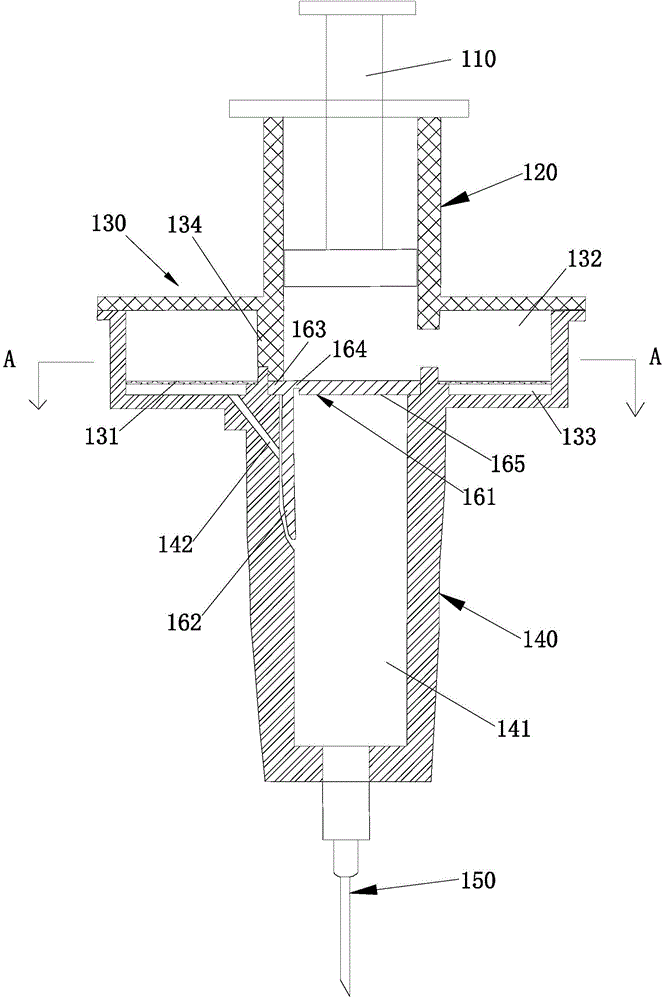 Needle type syringe with function of accurately filtering dissolved drug