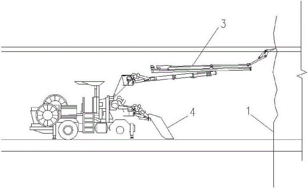 Bored tunnel mechanized construction method in combination with drilling injection method