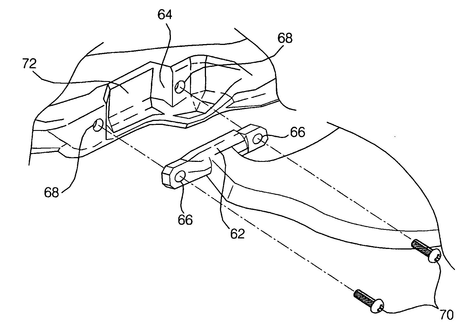 Lower arm mounting structure of vehicle suspension