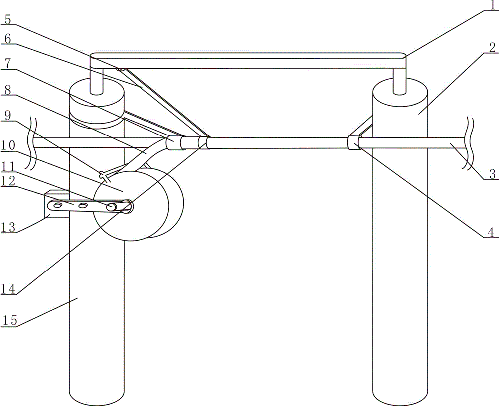 High-tension cable protection device