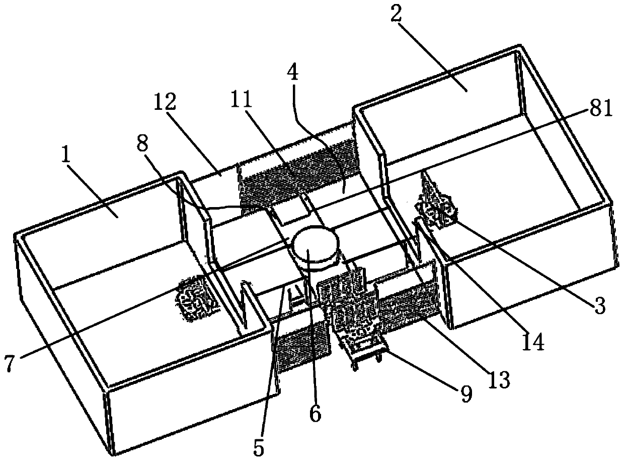 Tool quick replacing system for production line of 5G large die castings