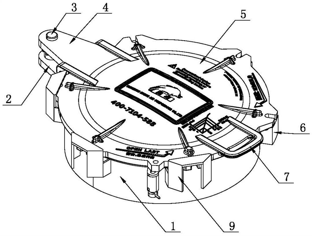 A quick-sealing manhole cover