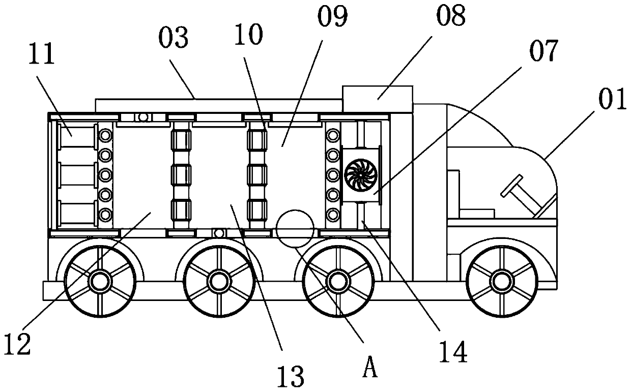 Refrigerated transport vehicle temperature detection and automatic adjustment device