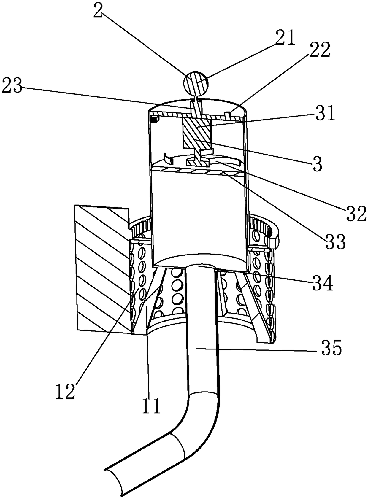 Manhole safety device used on rainy days